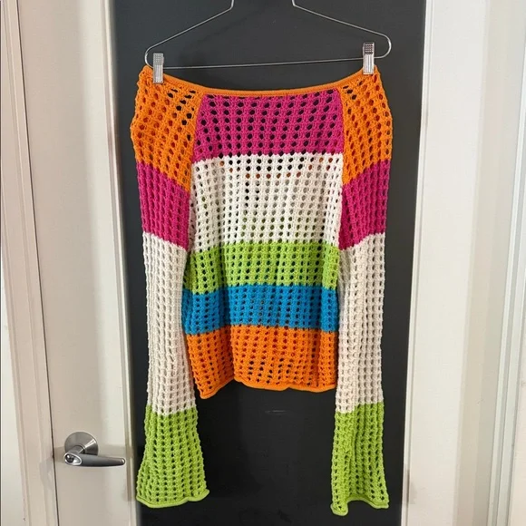 wild fable colorful Crochet Coverup - Picture 3 of 3